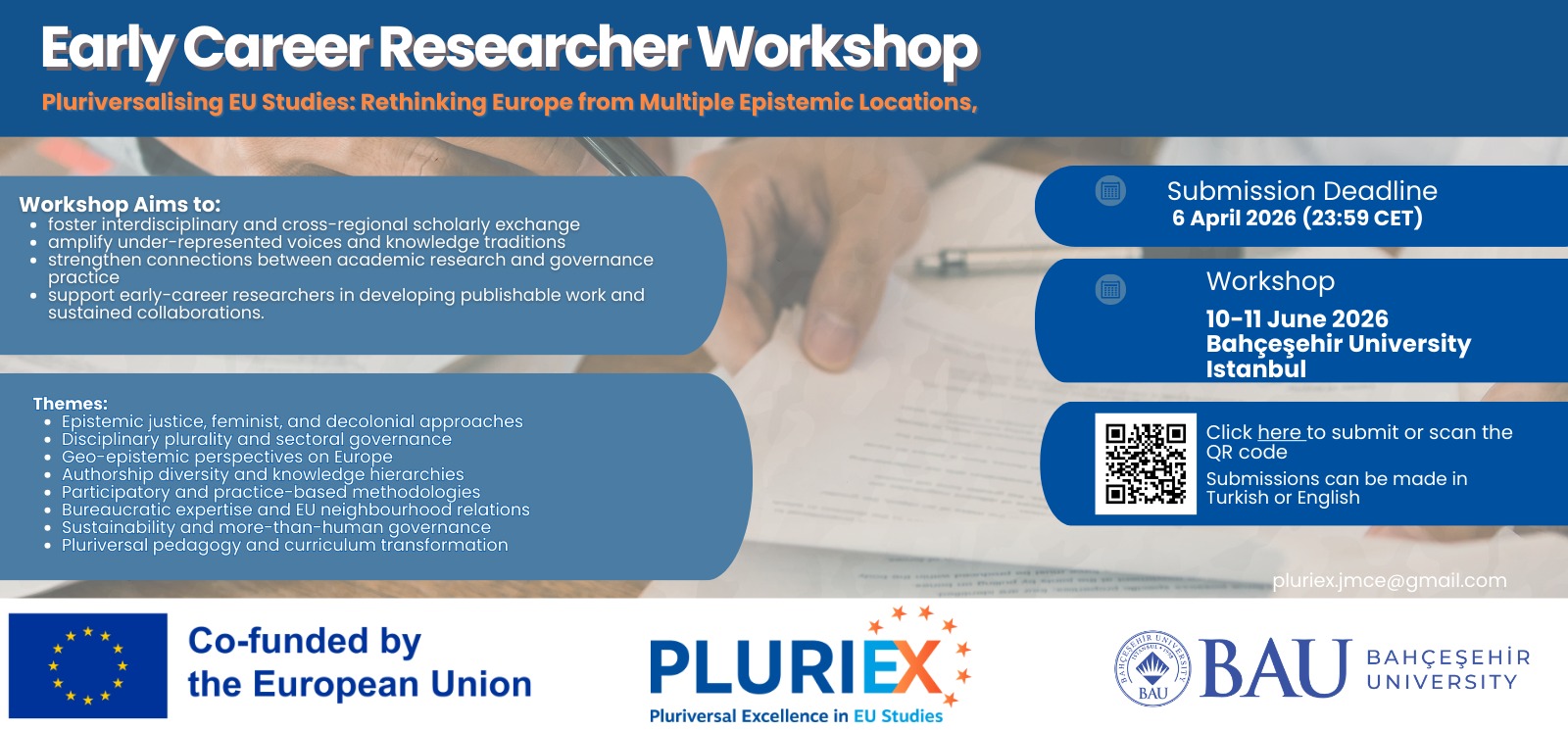 Call for Applications: PLURIEX Early Career Researcher Workshop, 10–11 June 2026